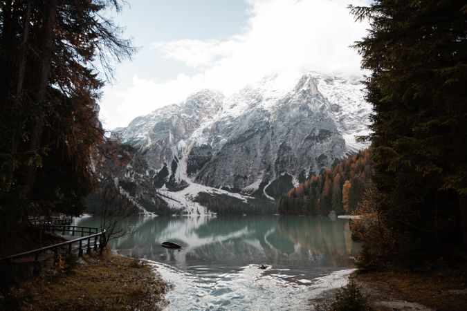 Beautiful lake and mountains