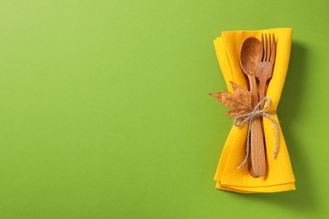 Fall season, autumn time, table setting for fall season