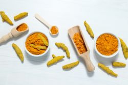 Fragrant seasoning - turmeric, one of the main ingredients in Indian curry