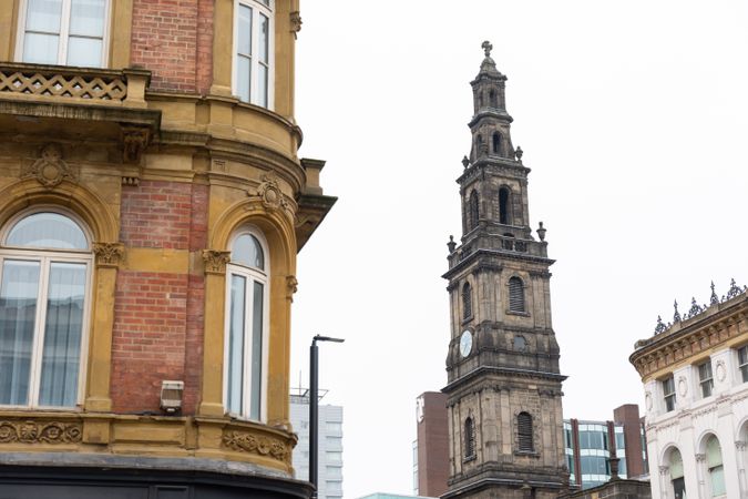 Spire in British town