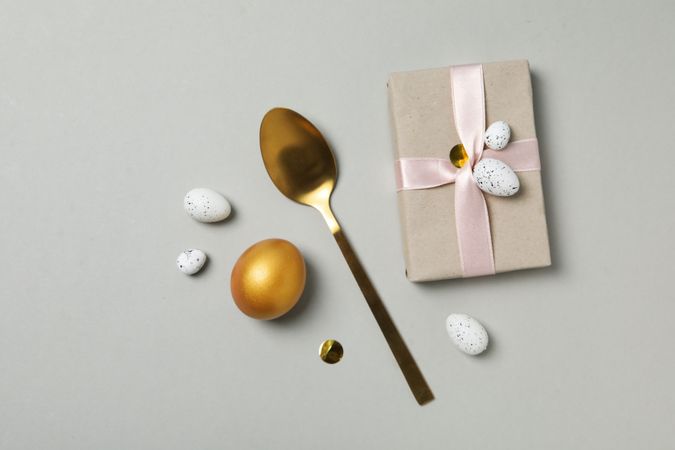 Pension rewards, returns and investment funding concepts, golden egg