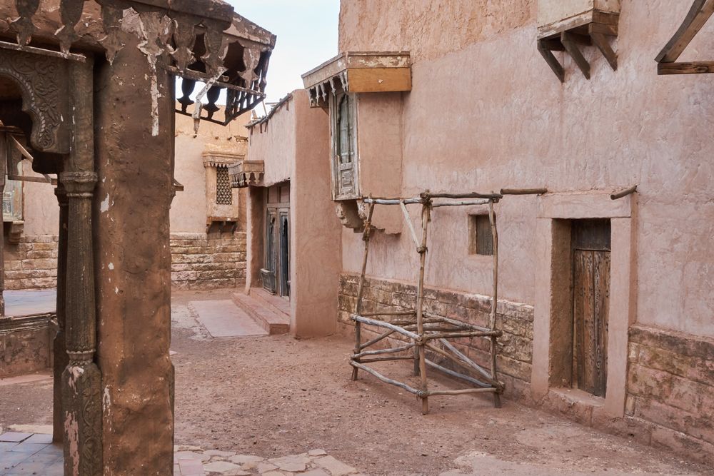 Old narrow street of ancient town
