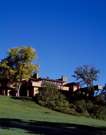 Taliesin, the "natural house" of architect Frank Lloyd Wright, , Spring Green, Wisconsin