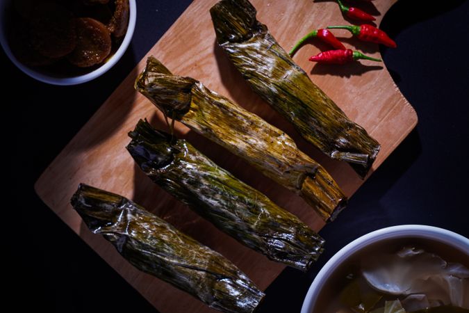Pepesan ayam, traditional indonesian food