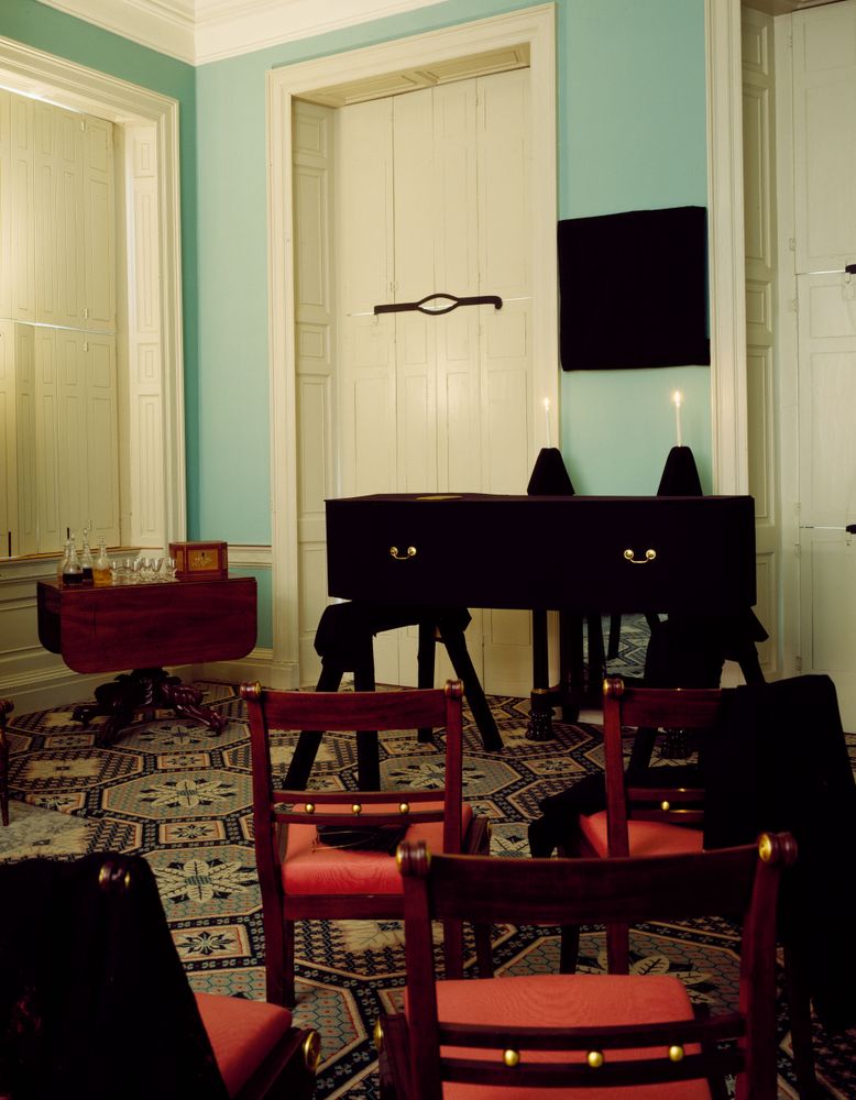 Inside the parlor of the George Read II house, New Castle, Delaware