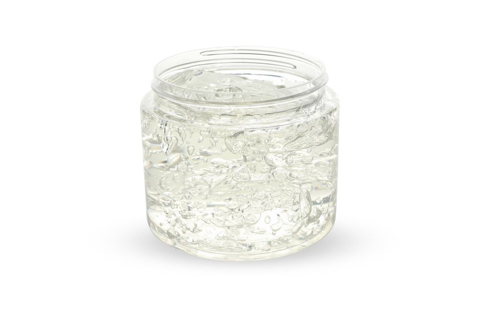 Hair styling gel isolated on blank background