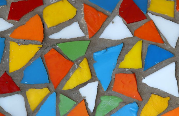 Mosaic pattern close up in retro style