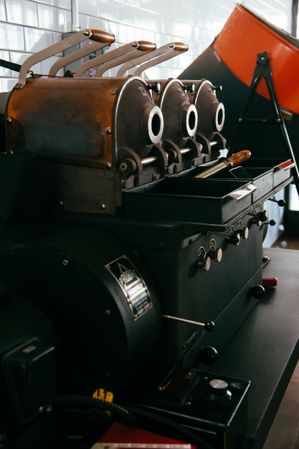 Vintage industrial coffee machine