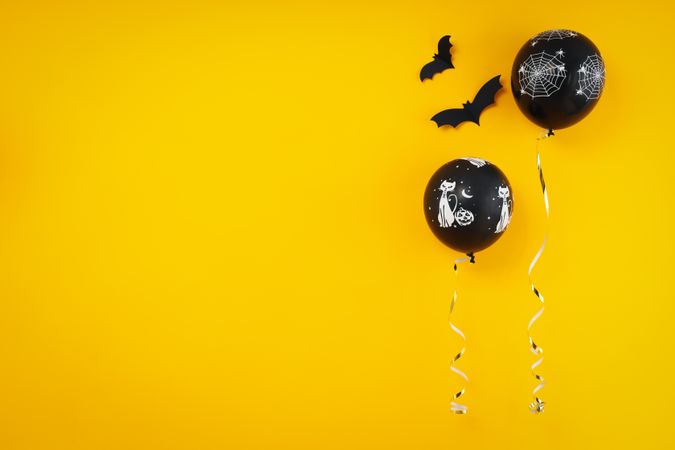 Concept of Halloween, Halloween balloon, space for text