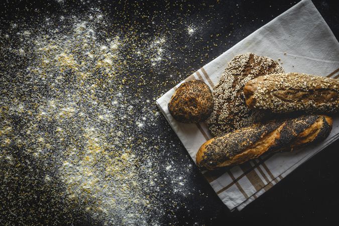 Natural Assortments of homemade breads