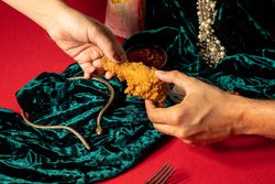 Chicken drumstick like part of luxury collection