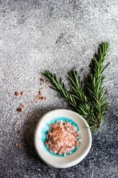 Cooking concept with rosemary and salt