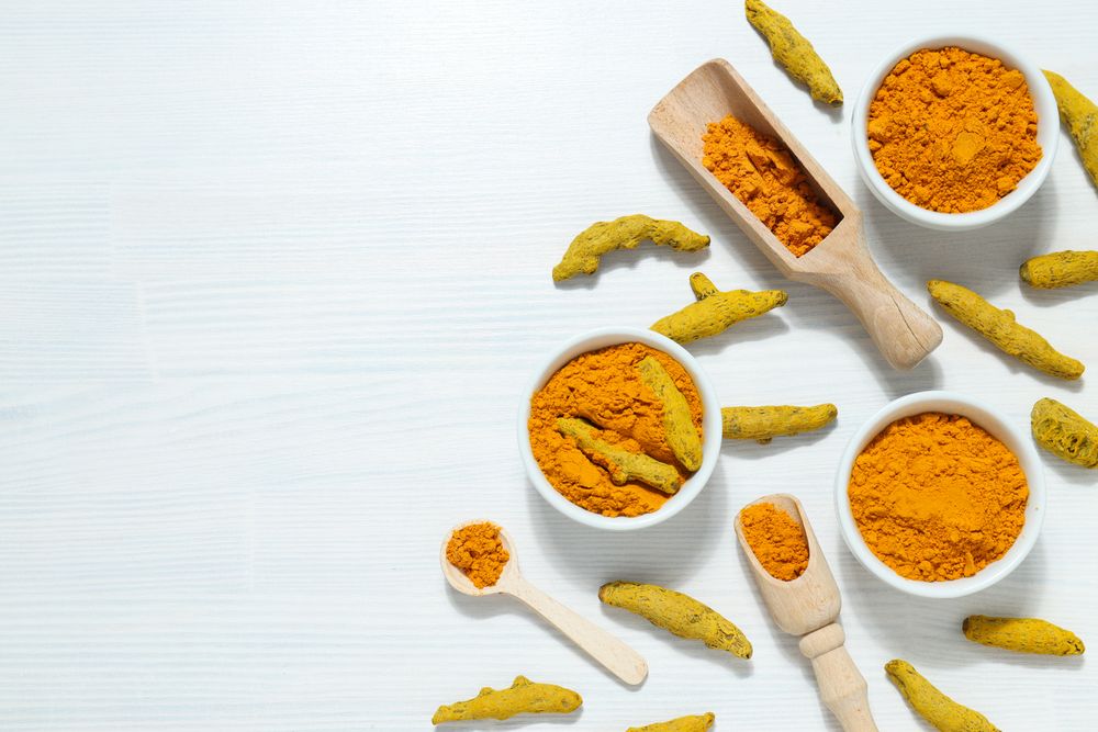 Fragrant seasoning - turmeric, one of the main ingredients in Indian curry