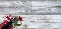Red wine and and other gifts for a romantic Valentine’s Day