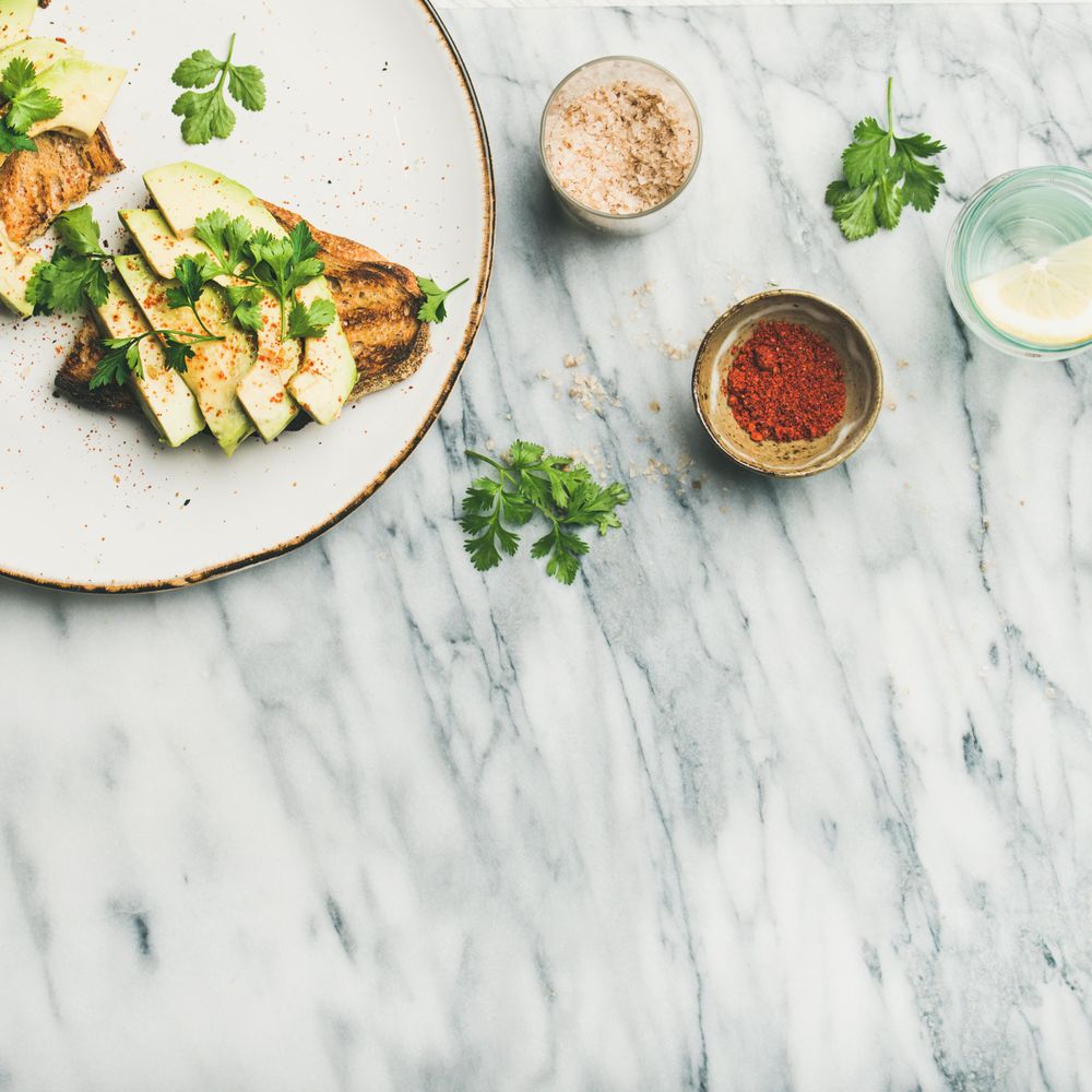 Healthy vegan or vegetarian lunch dish