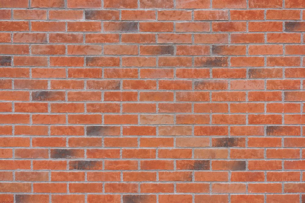 Detail of red brick wall texture
