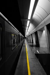 Underground train station