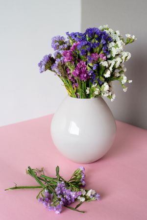 Multicolor sea lavender flowers bouquet