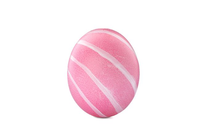 Decorative easter egg isolated on light background. Festive tradition