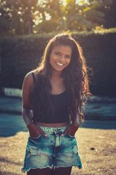 Woman posing outdoor