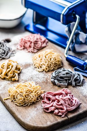 Freshly made Italian homemade pasta