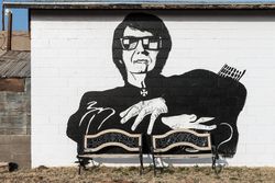 Image honoring local singer and songwriter Roy Orbison, Wink, Texas O48mYb