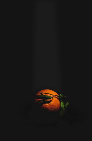 Fresh Oranges on dark background