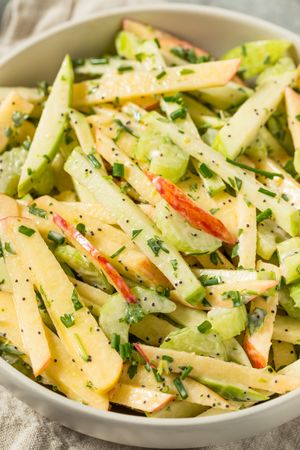 Homemade Healthy Fall Apple Slaw Salad