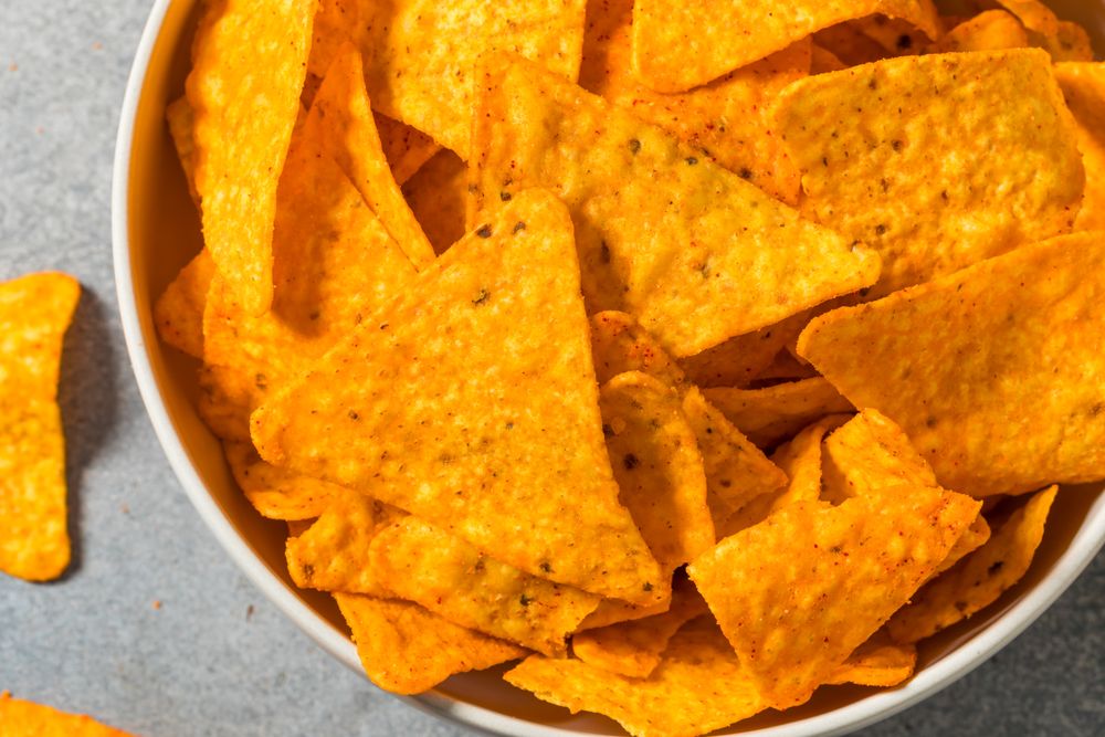 Salty Nacho Cheese Tortilla Chips