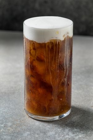 Refreshing Espresso Coffee with Cold Foam