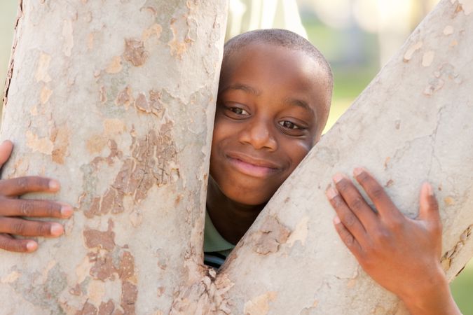 Young Black Boy in the Park