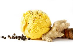 Black pepper ginger ice cream