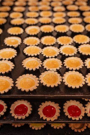 Yummy pastry with fruit jelly