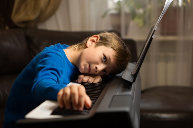 Young Pianist in Repose