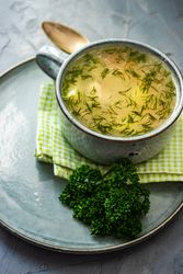 Cup of healthy chicken soup