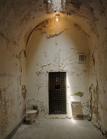 A cell in an old prison, Philadelphia, Pennsylvania