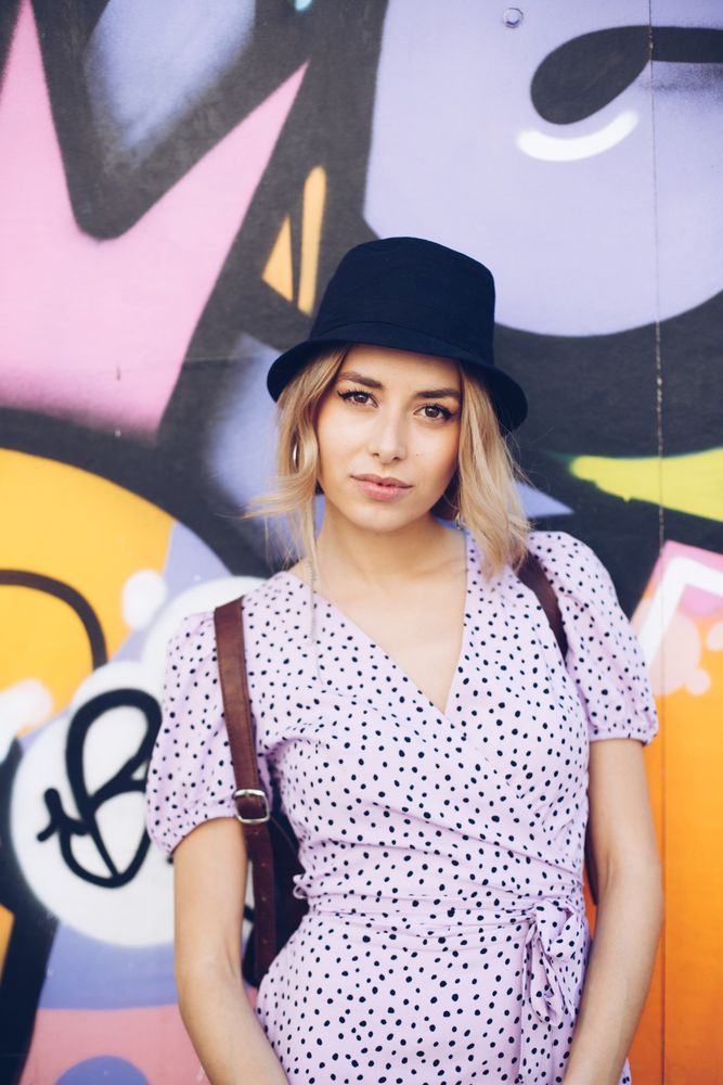Portrait of casual young woman
