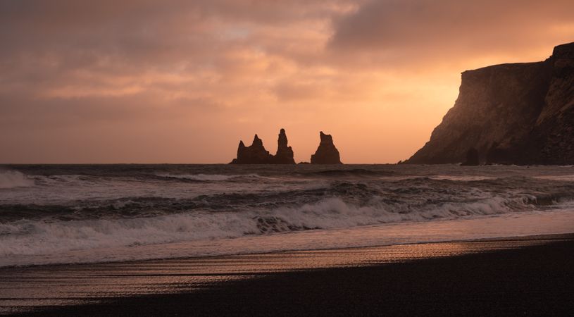 Iceland Vik Sand Beach