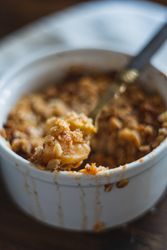 Homemade baked apple crumble