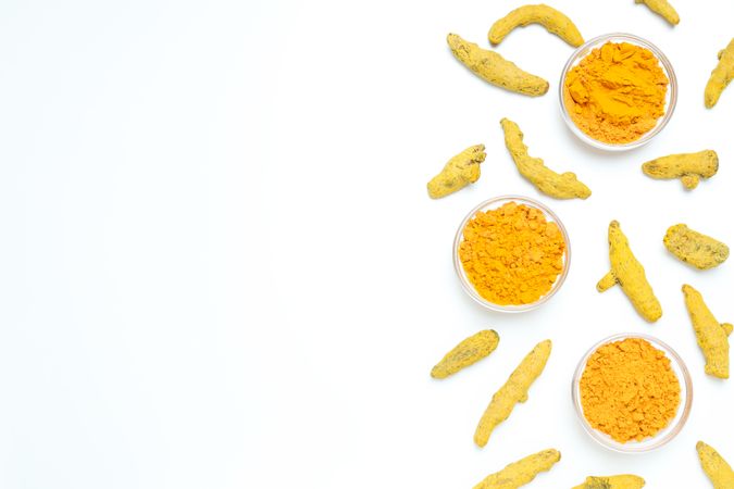 Fragrant seasoning - turmeric, one of the main ingredients in Indian curry