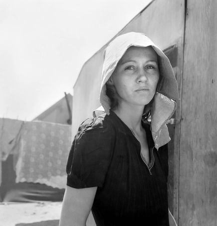 Young Migratory Mother in Edison, Kern County, California, Originally from Texas, 1940