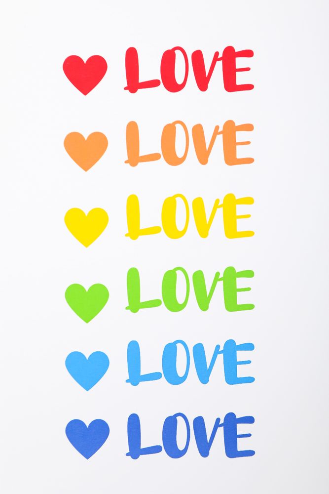 Pride parade concept, word on light background.