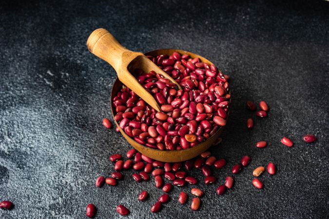 Bowl of dry kidney beans