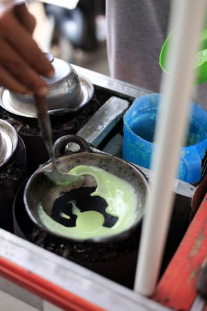 Pandanus Crispy Crepes or Kue Ape