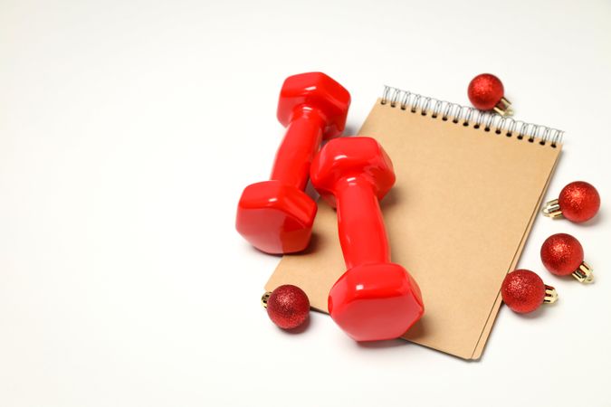 Concept of sport and Happy New Year, space for text