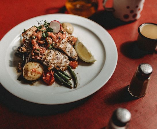 arabic dish with meat and vegetables