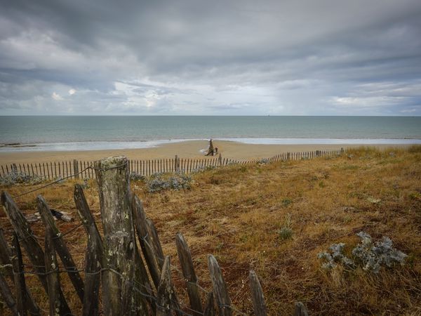 The coastal path at dawn, La Couarde sur Mer, France