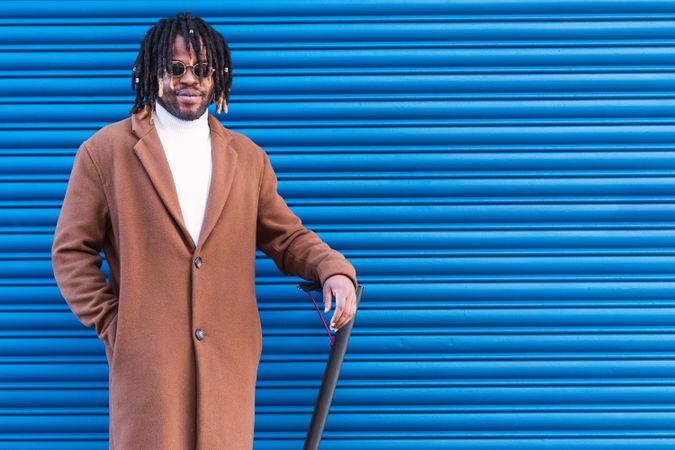 Stylish Black man with dreadlocks