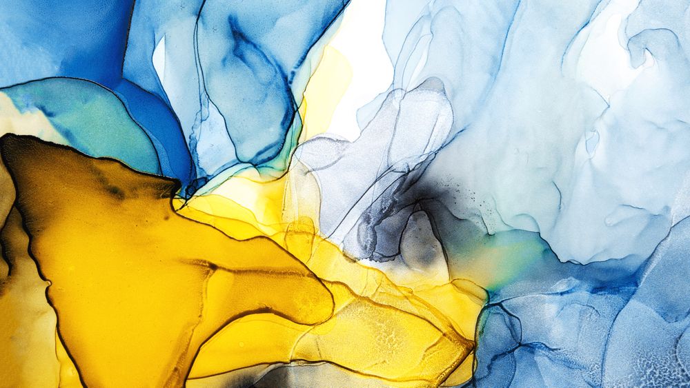 Modern fluid art, Alcohol Ink.