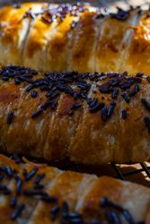 Banana bolen, traditional snack from Indonesia